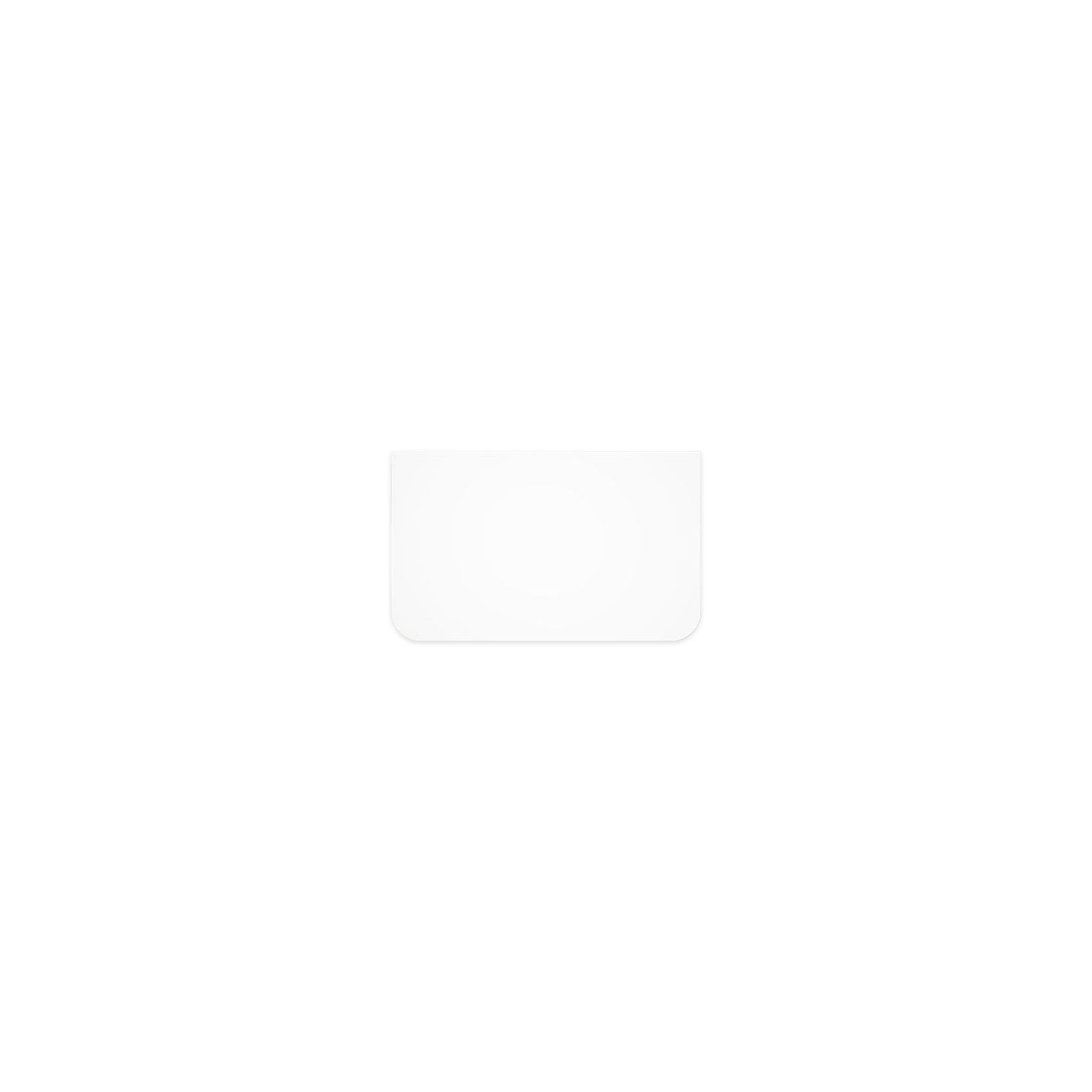 Pure White Solid Surface Top, Curved Full Depth gallery detail image