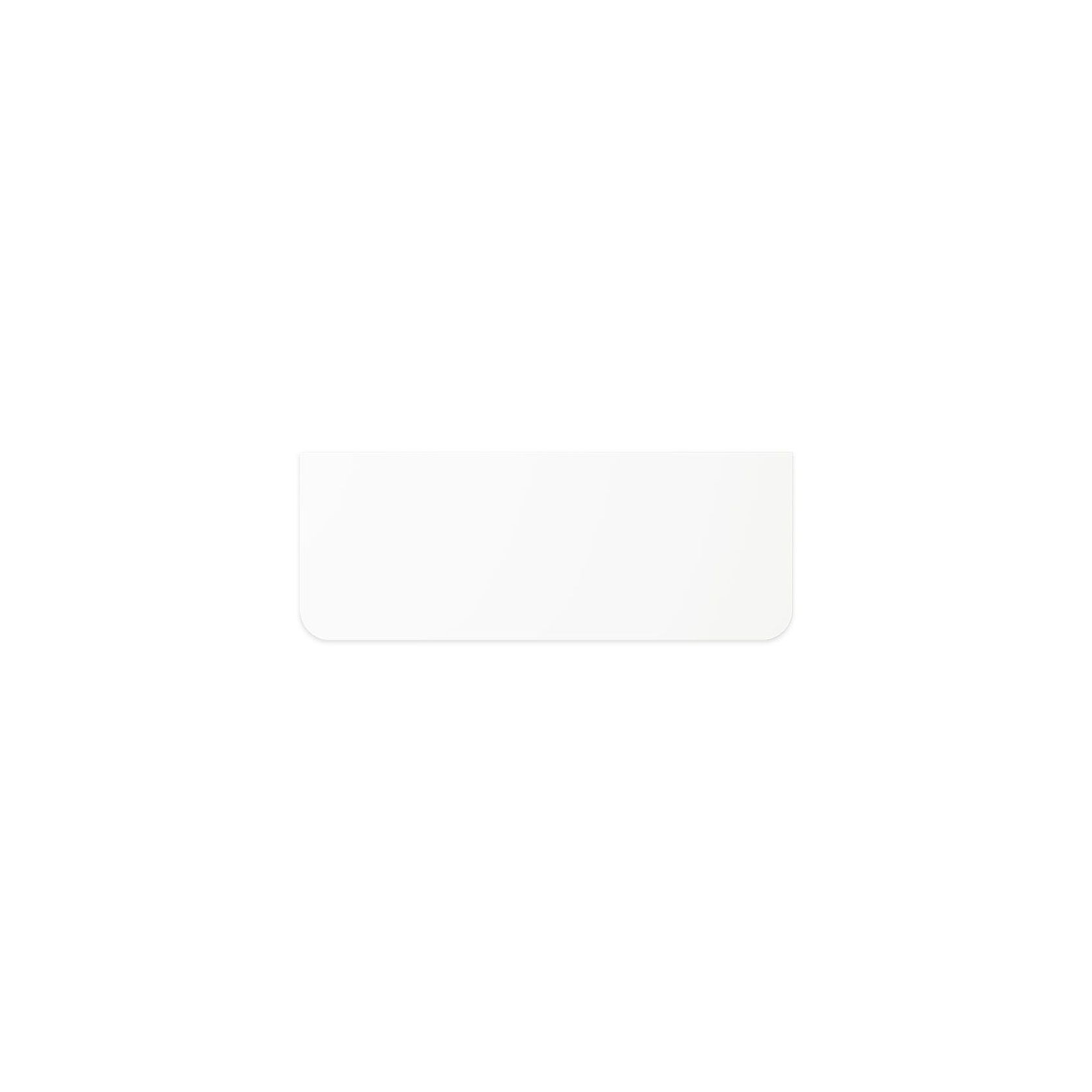 Pure White Solid Surface Top, Curved Full Depth gallery detail image