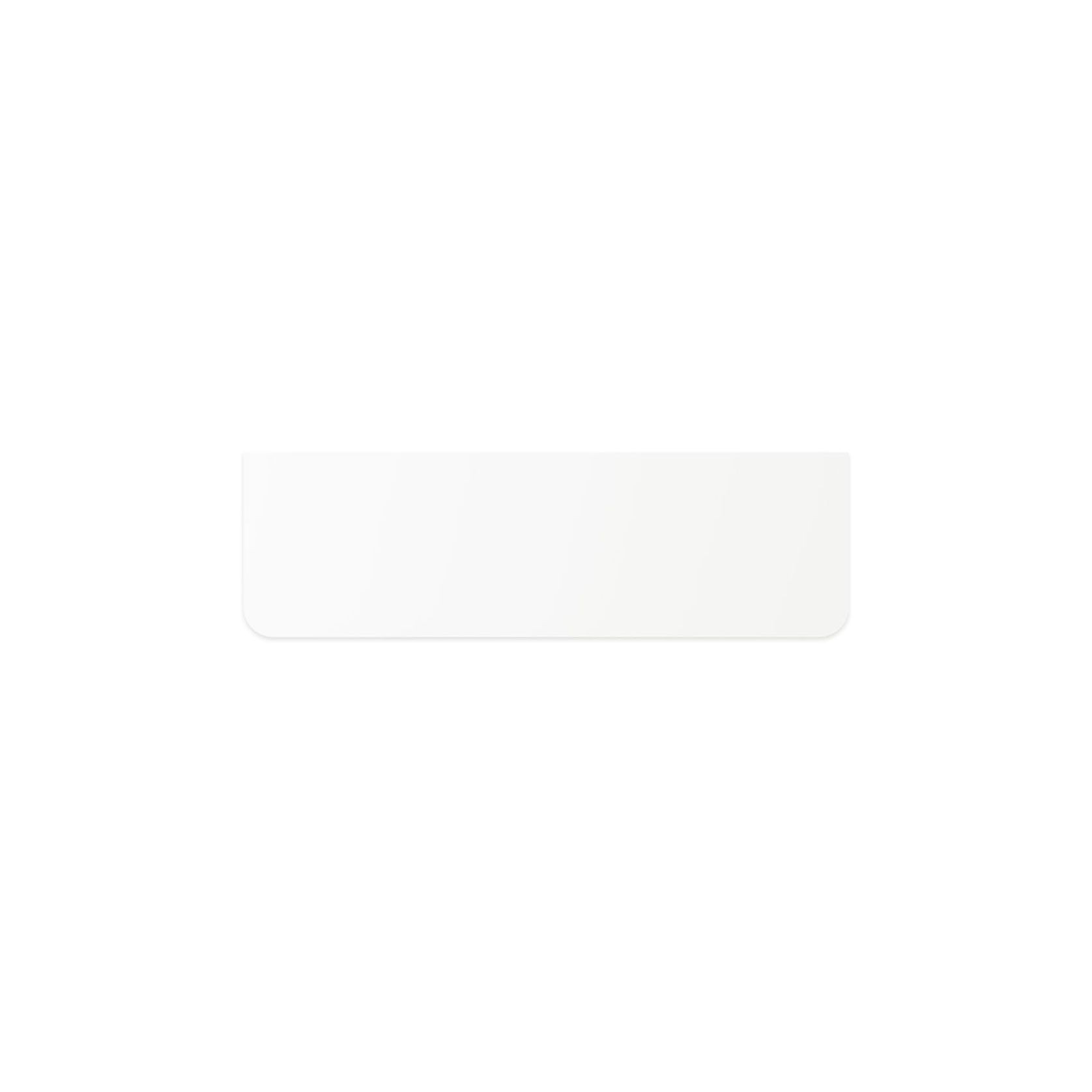 Pure White Solid Surface Top, Curved Full Depth gallery detail image