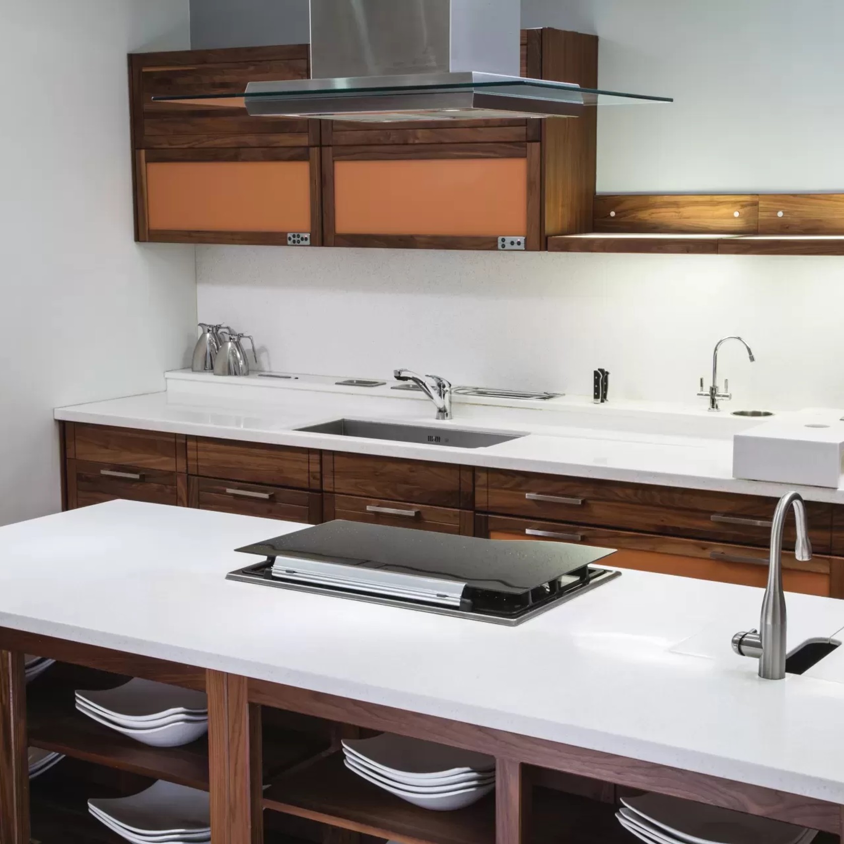 Oslo White Solid Surface by Hanex gallery detail image