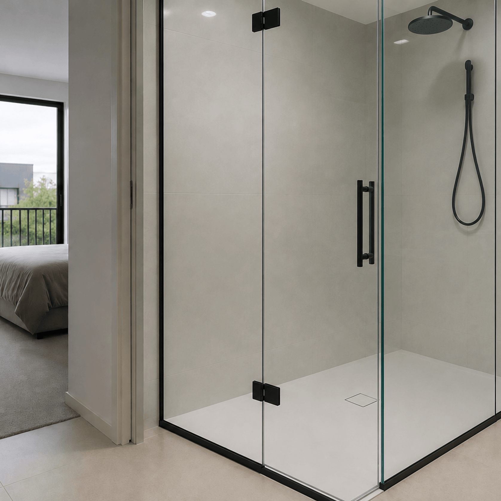 20mm Profile | Solid Surface Shower Base gallery detail image