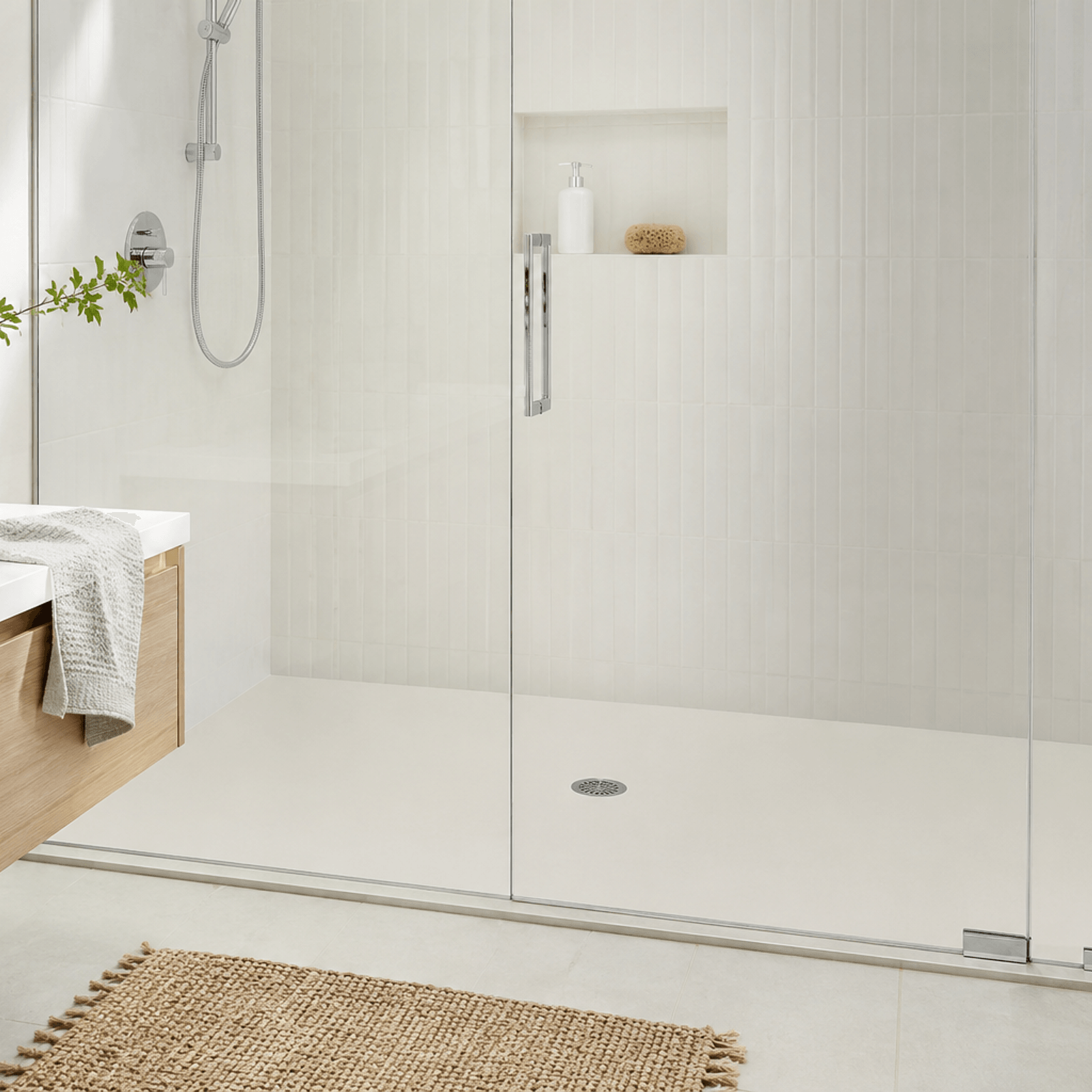 20mm Profile | Solid Surface Shower Base gallery detail image