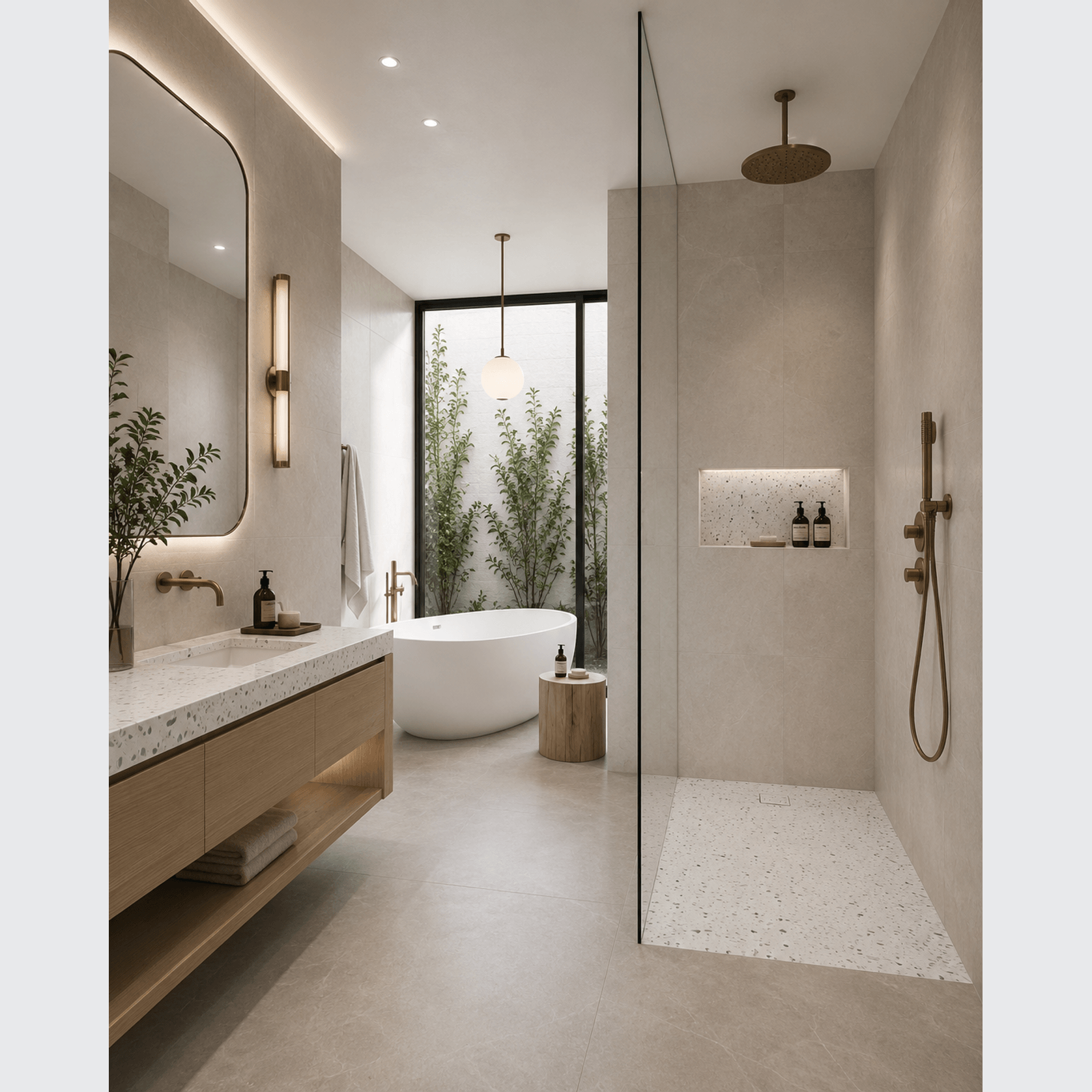 20mm Profile | Solid Surface Shower Base gallery detail image