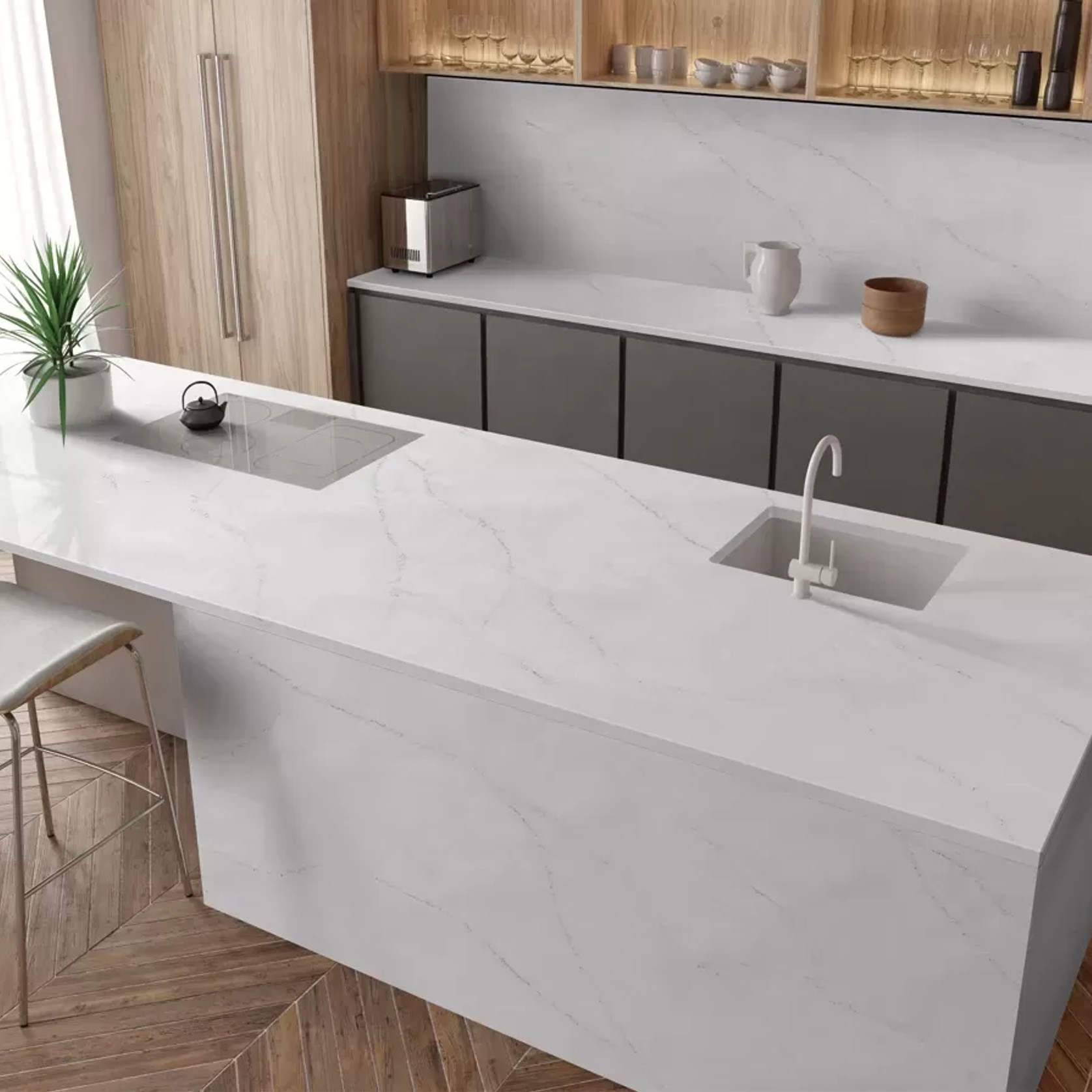 Venato Blanc Solid Surface by Hanex gallery detail image