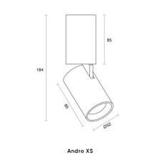 Andro XS Surface adjustable spotlight gallery detail image