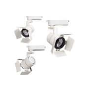 ME309 barn door track light in white