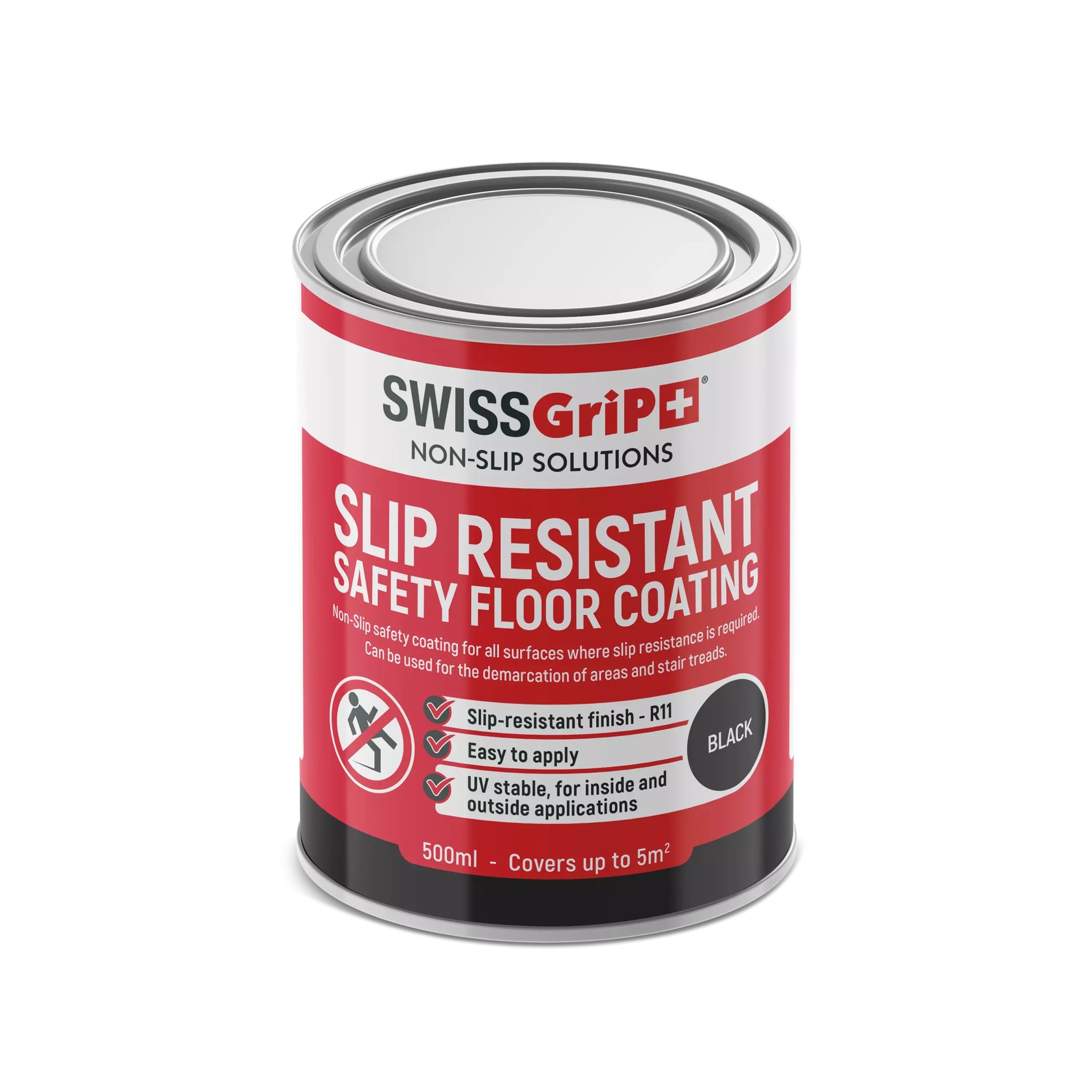 SWISS GriP Safety Floor Coating | Black gallery detail image