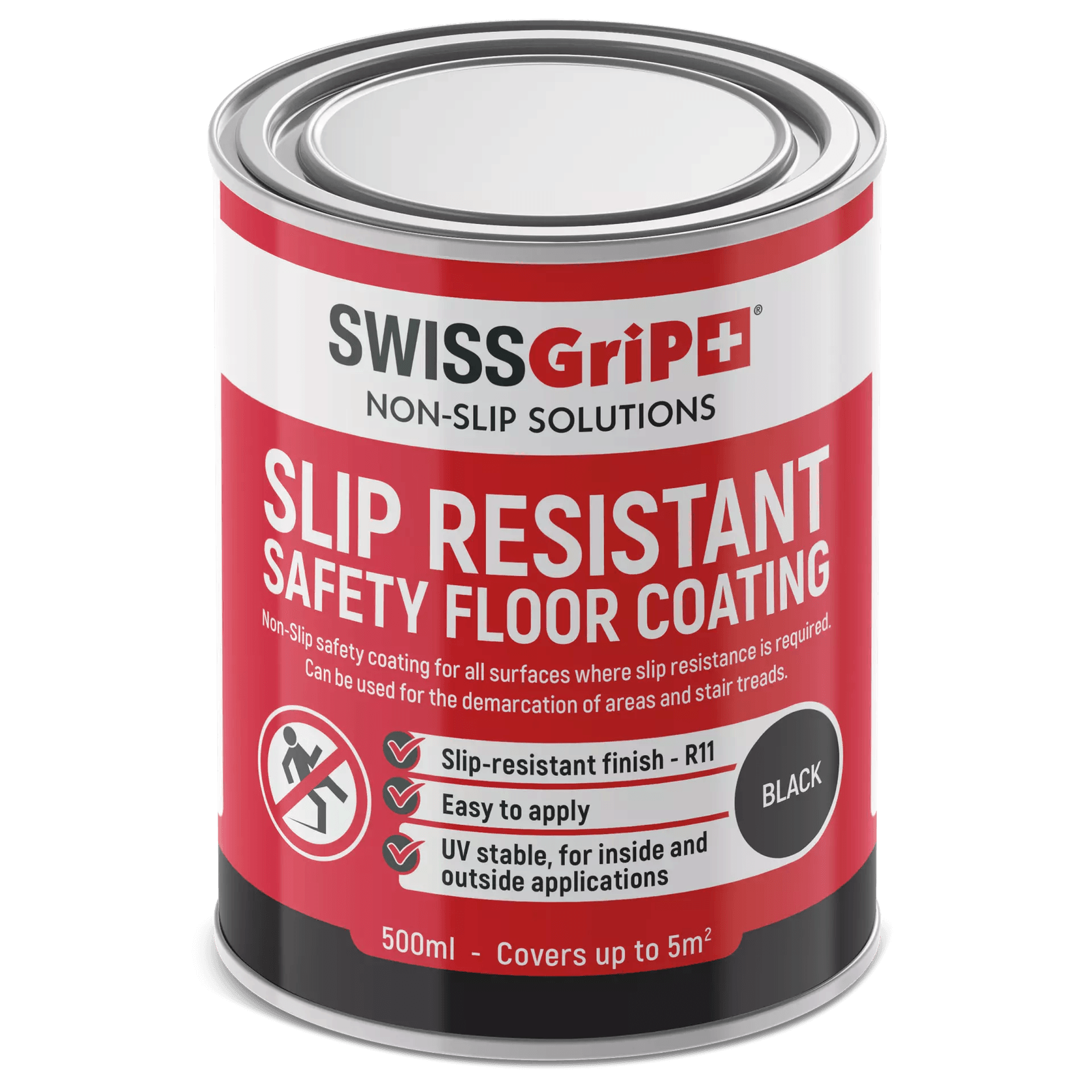SWISS GriP Safety Floor Coating | Black gallery detail image