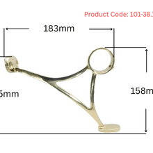 101 Brass Footrail Bracket gallery detail image