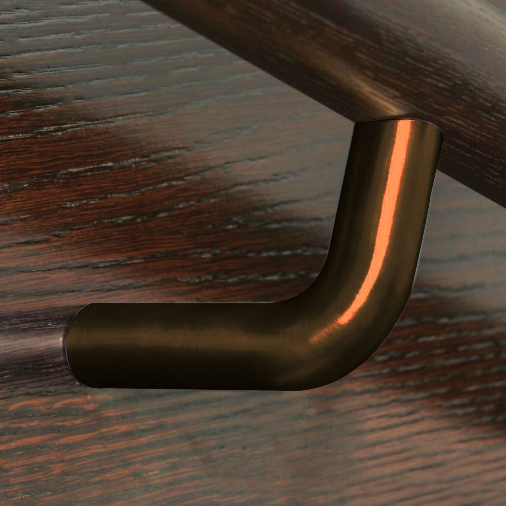 Halliday & Baillie Aluminium D Stair Rail Bracket HB595 gallery detail image
