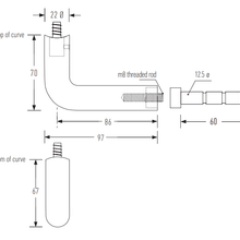 HB595 Stair Rail Bracket gallery detail image
