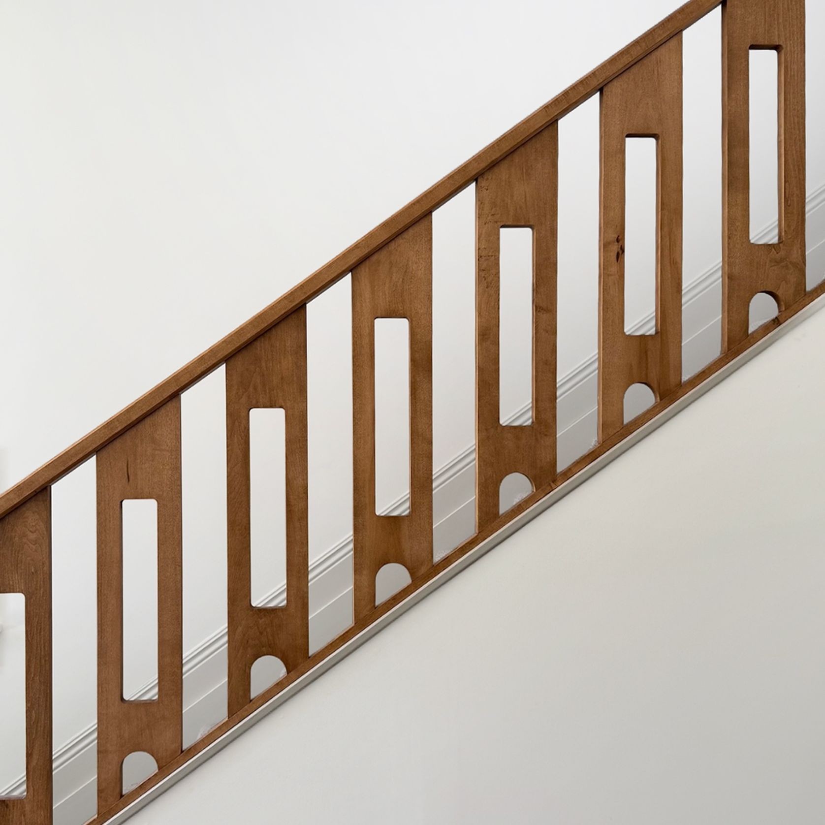 Bespoke Balustrade — Stained Maple gallery detail image