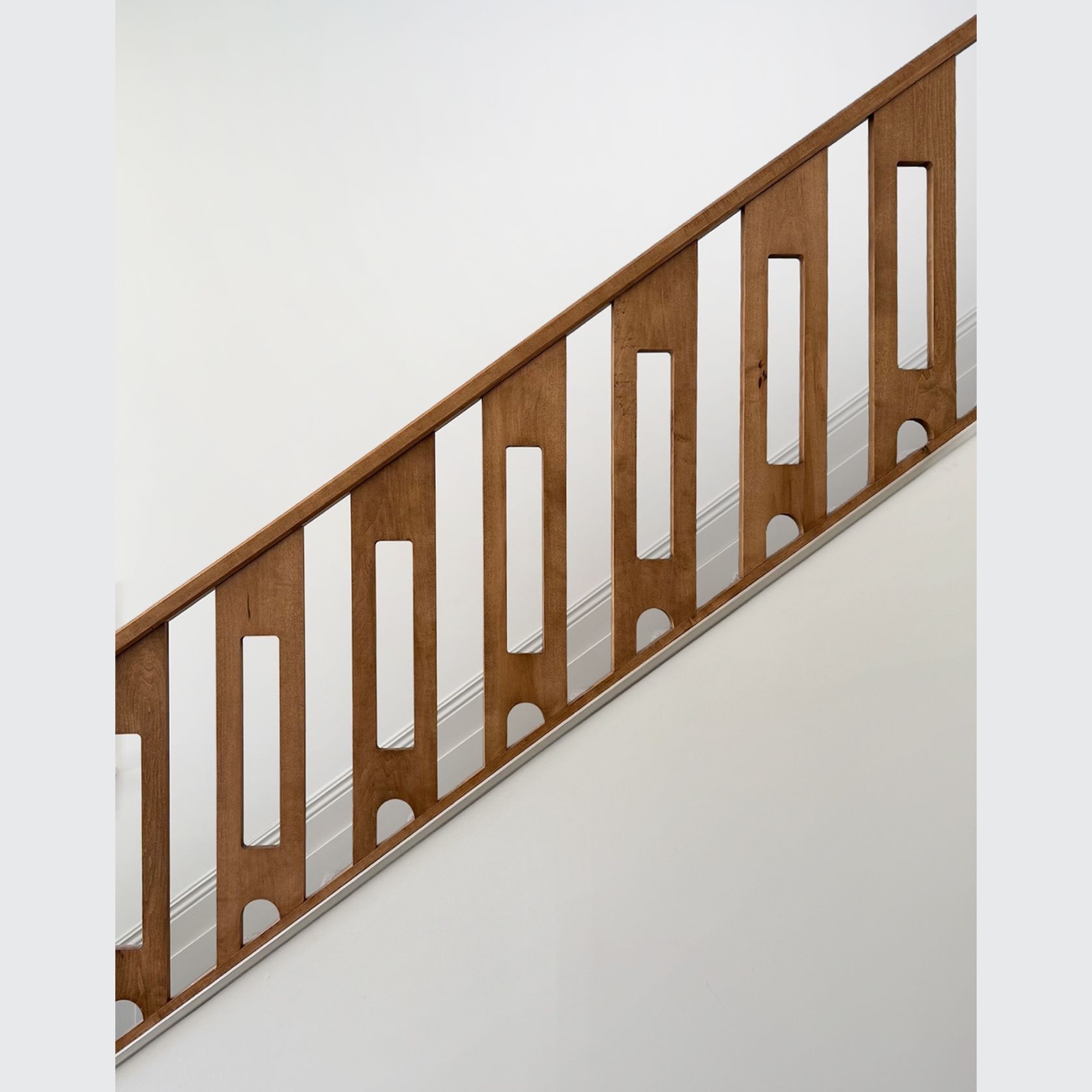 Bespoke Balustrade — Stained Maple gallery detail image