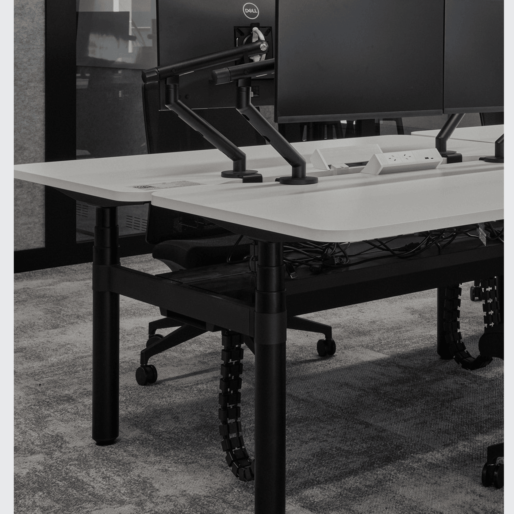 Novare Rondo Sit-Stand Back-to-Back Workstation gallery detail image