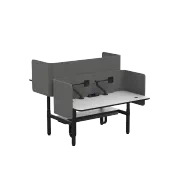 Novare Rondo Sit-Stand Back-to-Back Workstation gallery detail image