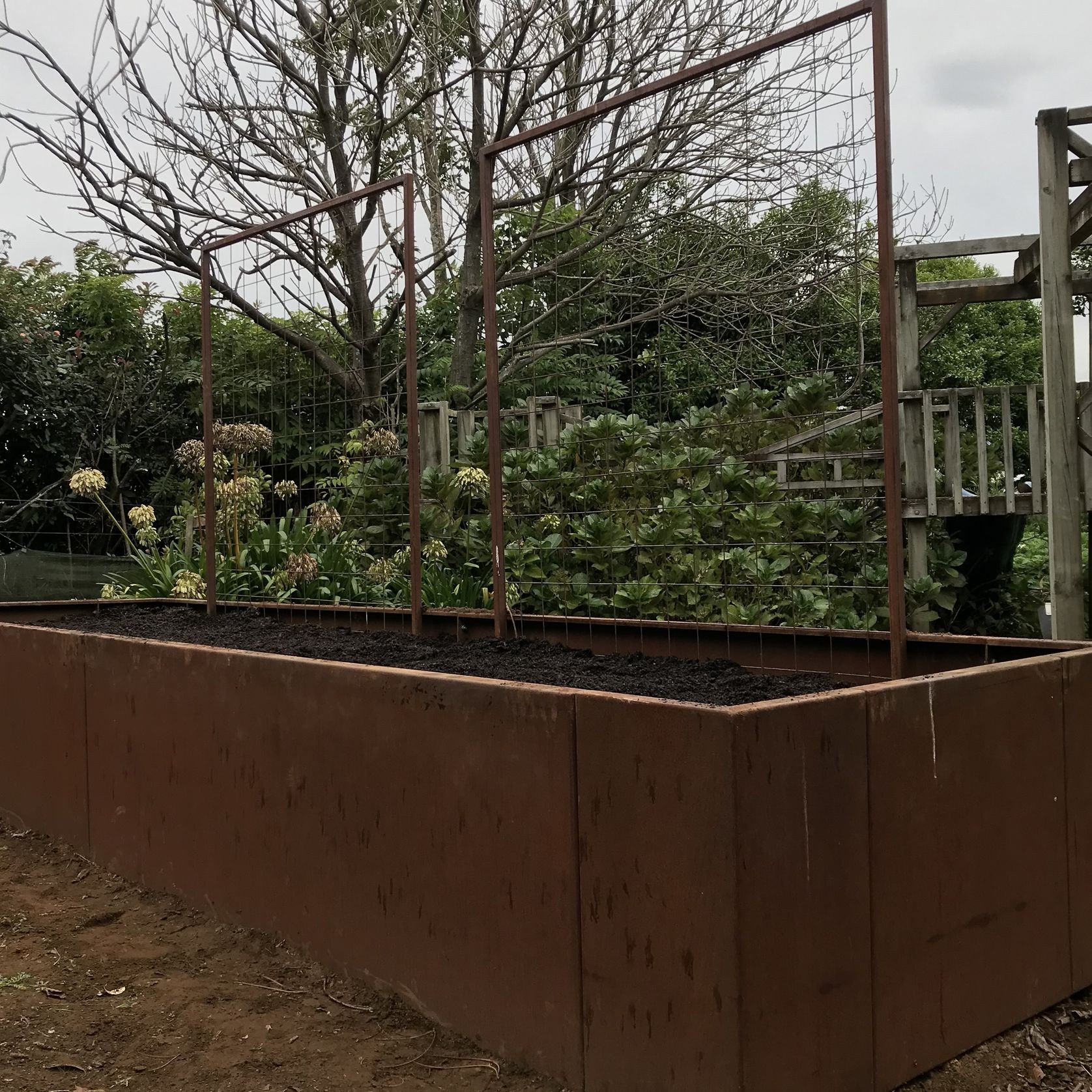 Corten Steel Modular Planter Box gallery detail image