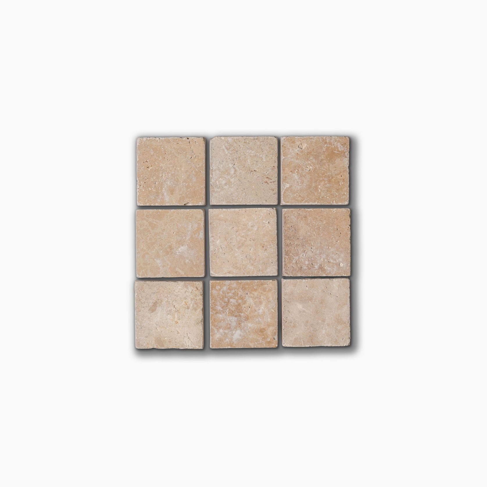 Latte Travertine Tumbled | Cobblestones gallery detail image