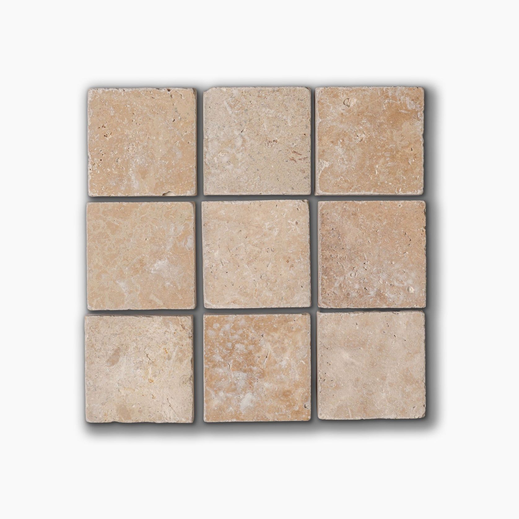 Latte Travertine Tumbled | Cobblestones gallery detail image