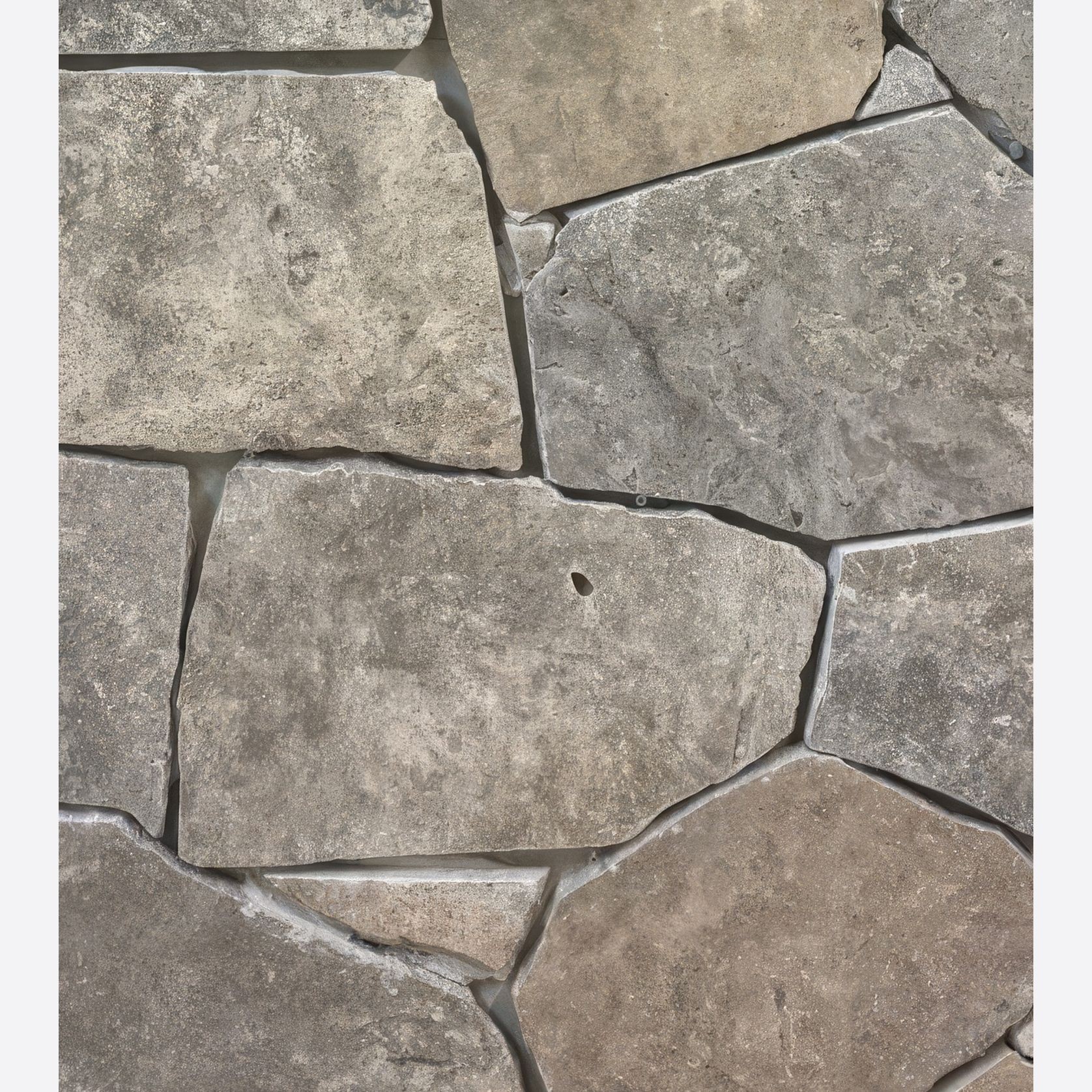 Platinum Tumbled Travertine 20mm | Random Flagstone gallery detail image