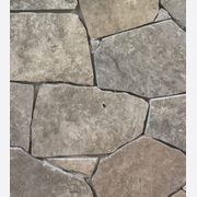 Platinum Tumbled Travertine 20mm | Random Flagstone gallery detail image