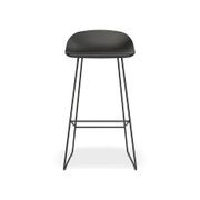 Pop Stool Black Frame and Black Shell Seat gallery detail image