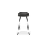 Pop Stool Black Frame and Black Shell Seat gallery detail image