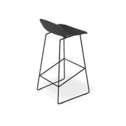 Pop Stool Black Frame and Black Shell Seat gallery detail image