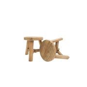 Parq Footstool Natural - Round gallery detail image