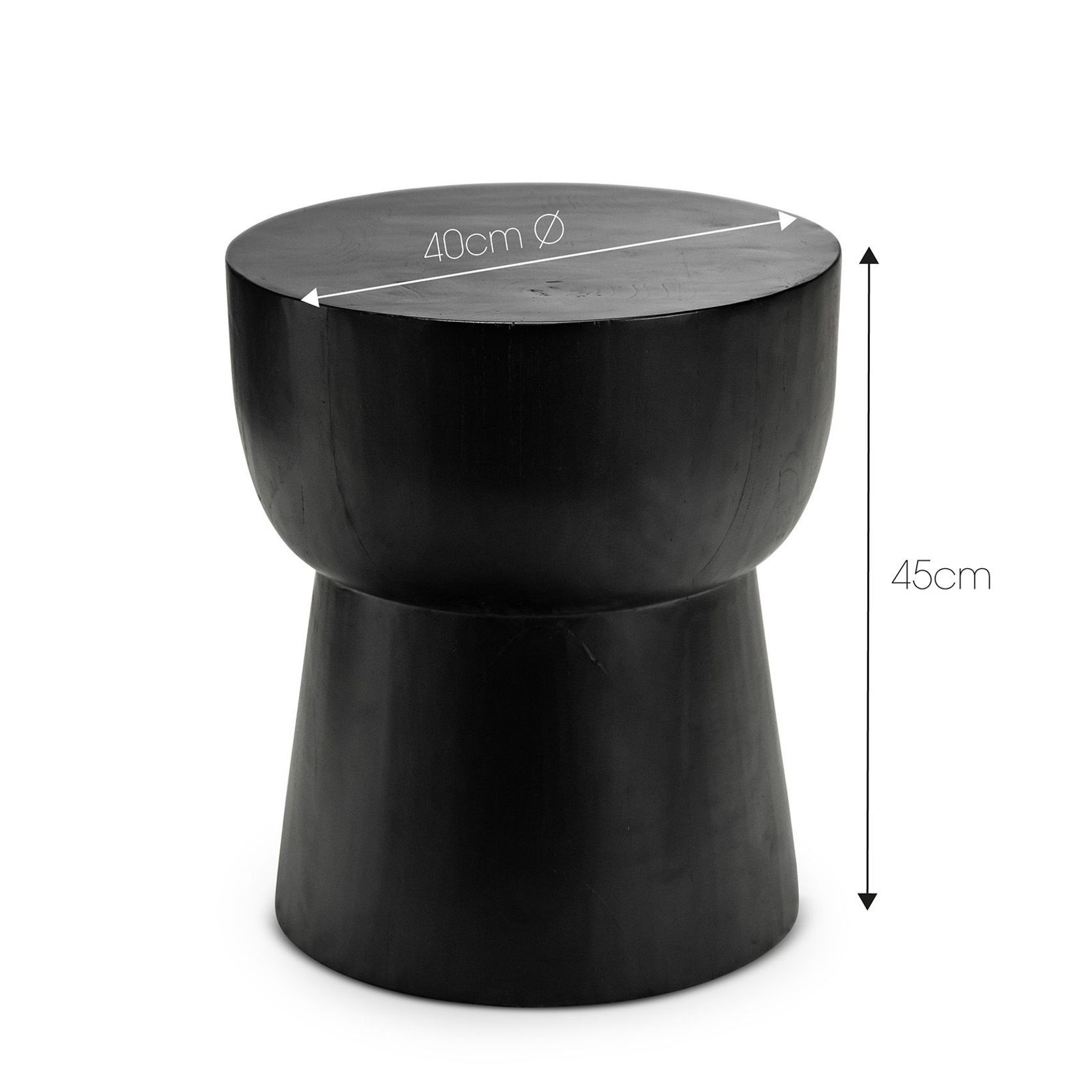 Corky Eggcup Stool | Black gallery detail image