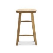 Kuni Tractor Seat Solid Barstool | 65cm | Natural gallery detail image