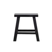 Parq Rectangle Stool - Black gallery detail image