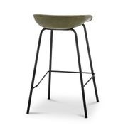 Brandon Vegan Leather Barstool | Set of 2 | Vintage Green gallery detail image