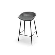 Brandon Vegan Leather Barstool | Set of 2 | Vintage Charcoal gallery detail image