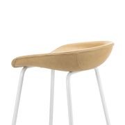 Brandon Vegan Leather Barstool | Set of 2 | Beige Latte gallery detail image