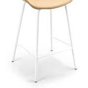 Brandon Vegan Leather Barstool | Set of 2 | Beige Latte gallery detail image