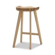 Moku Solid Ashwood Oak Tractor Seat Barstool | Set of 2 | Natural gallery detail image