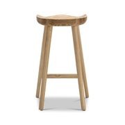 Moku Solid Ashwood Oak Tractor Seat Barstool | Set of 2 | Natural gallery detail image