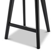 Moku Solid Ashwood Oak Tractor Seat Barstool | Set of 2 | Black gallery detail image