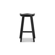 Moku Solid Ashwood Oak Tractor Seat Barstool | Set of 2 | Black gallery detail image