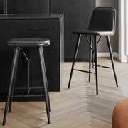 Spine Wood Stool Black by Fredericia gallery detail image