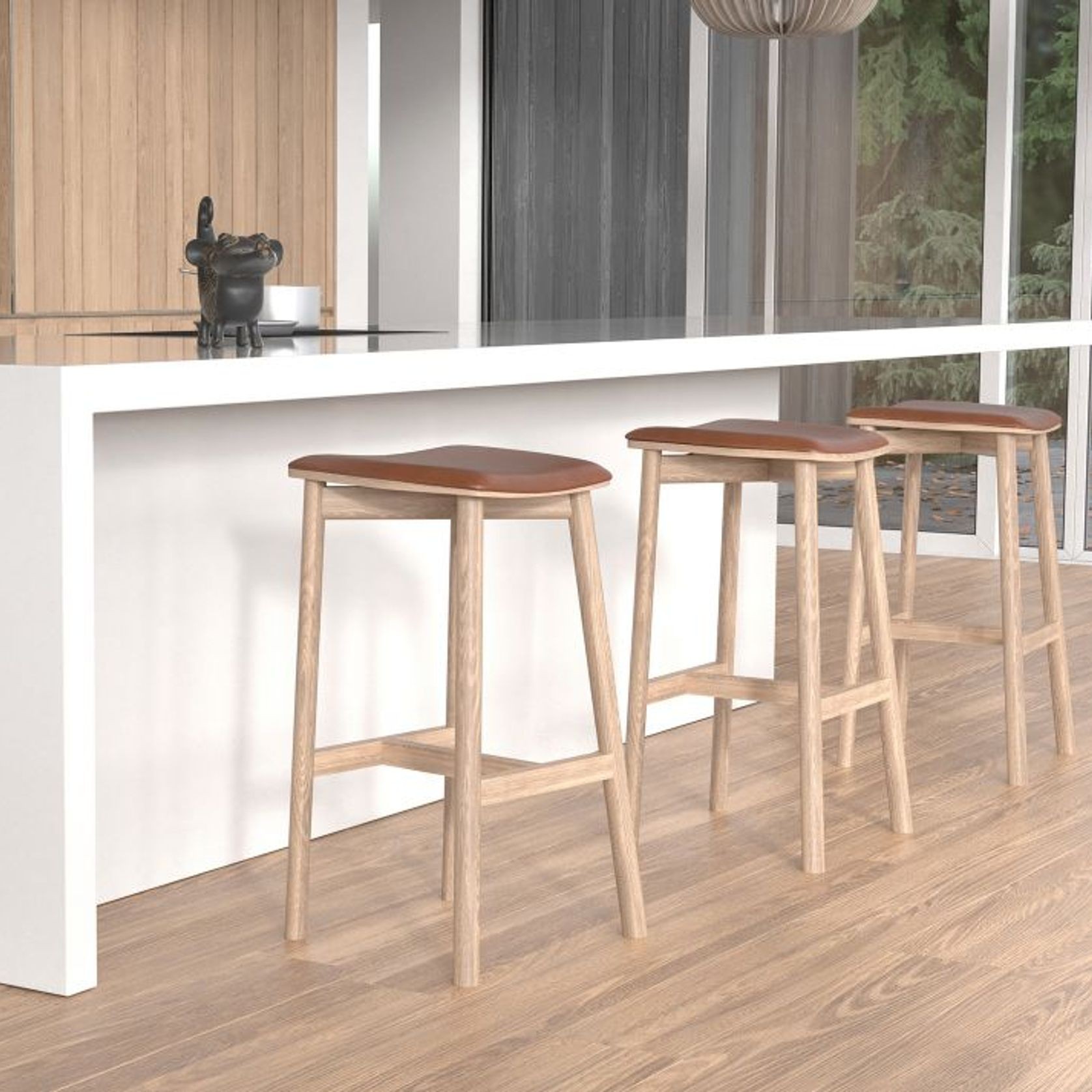 Andi Stool Backless with Pad gallery detail image