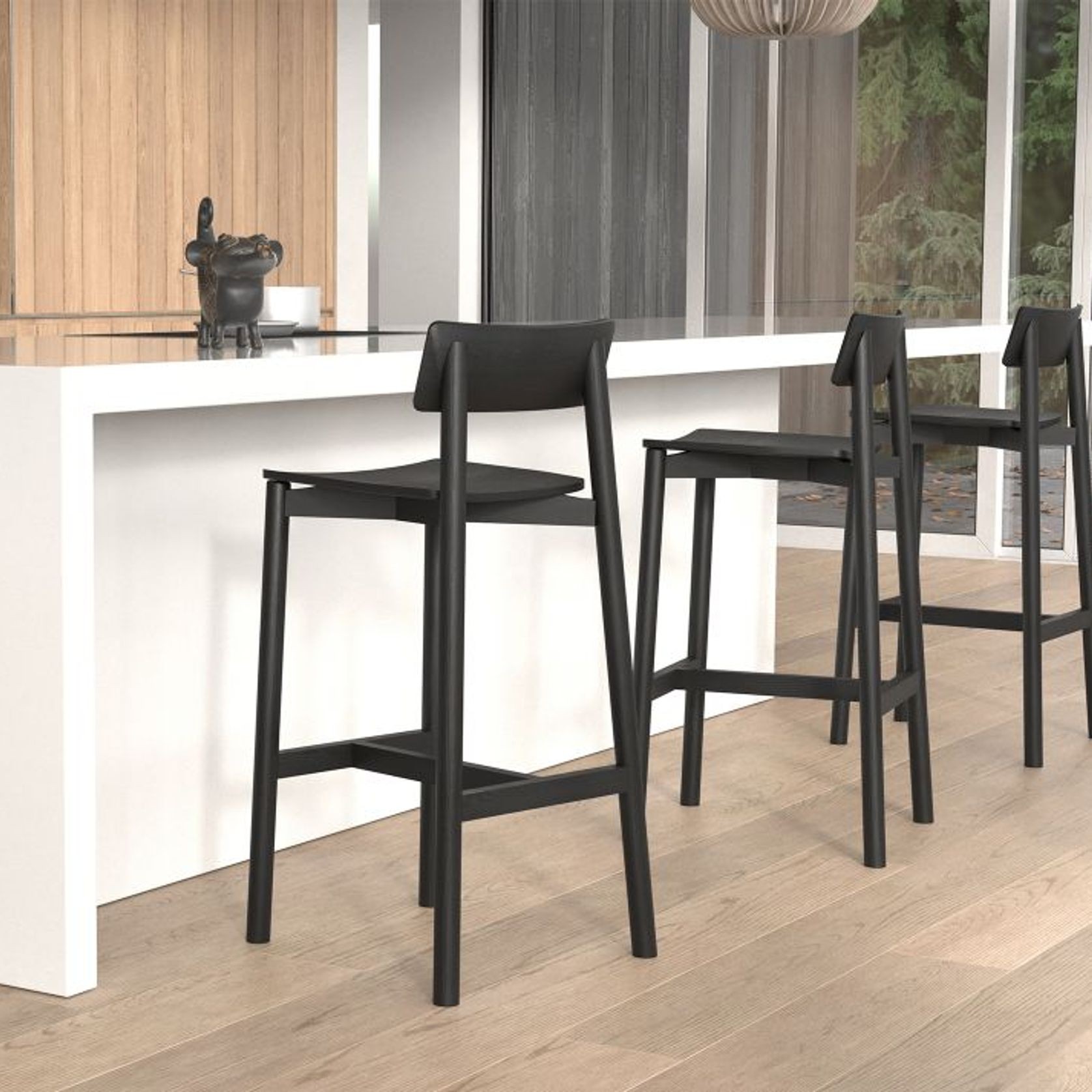 Andi Stool - Black gallery detail image