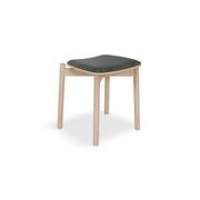 Andi Low Stool - Natural Ash with Pad - 45cm gallery detail image