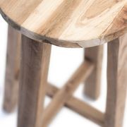 Rustico Reclaimed Teak Tall Stool - Natural gallery detail image