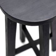 Rustico Reclaimed Tall Stool - Black gallery detail image