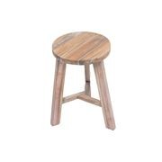 Rustico Reclaimed Teak Tripod Stool - Natural gallery detail image