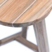 Rustico Reclaimed Teak Tripod Stool - Natural gallery detail image