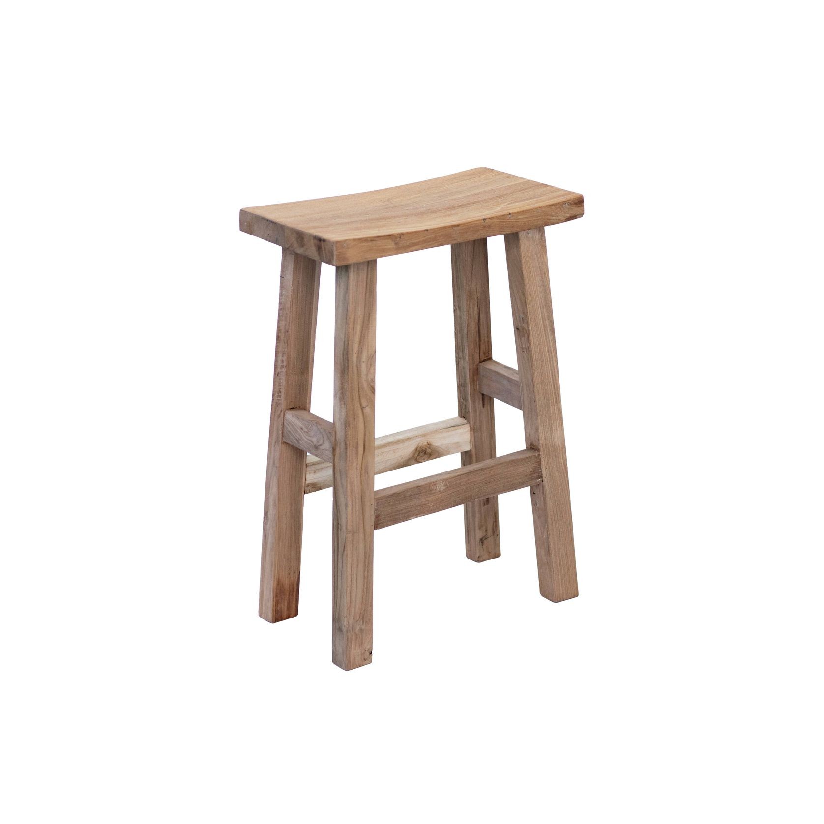 Rustico Reclaimed Teak Bar & Kitchen Counter Stool - Natural gallery detail image