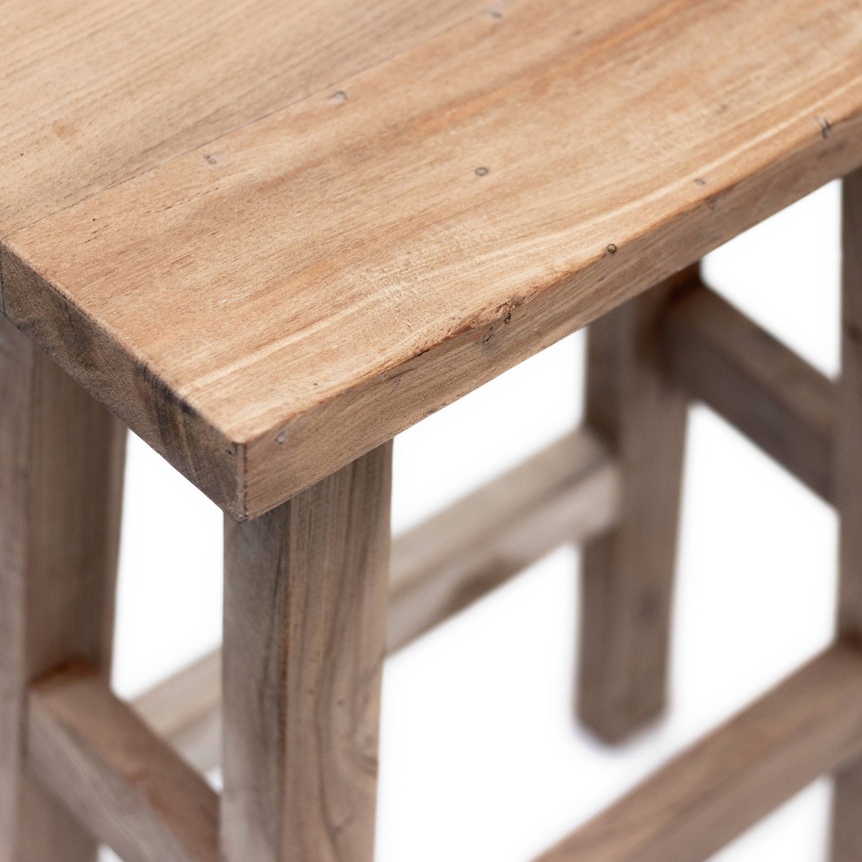 Rustico Reclaimed Teak Bar & Kitchen Counter Stool - Natural gallery detail image