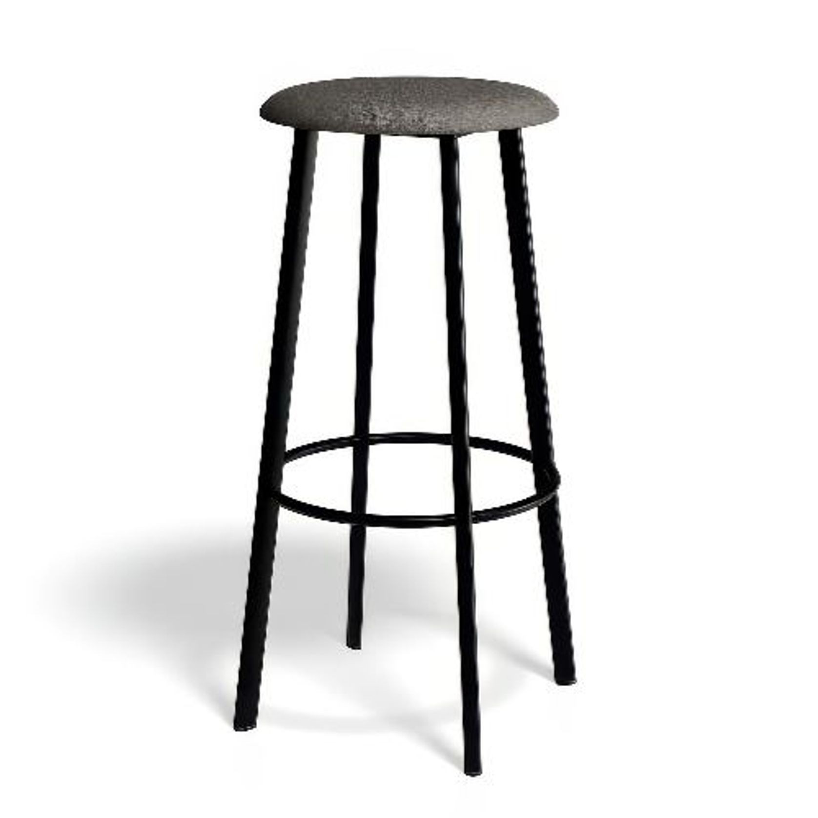 Atlas Bar Stool - Black gallery detail image